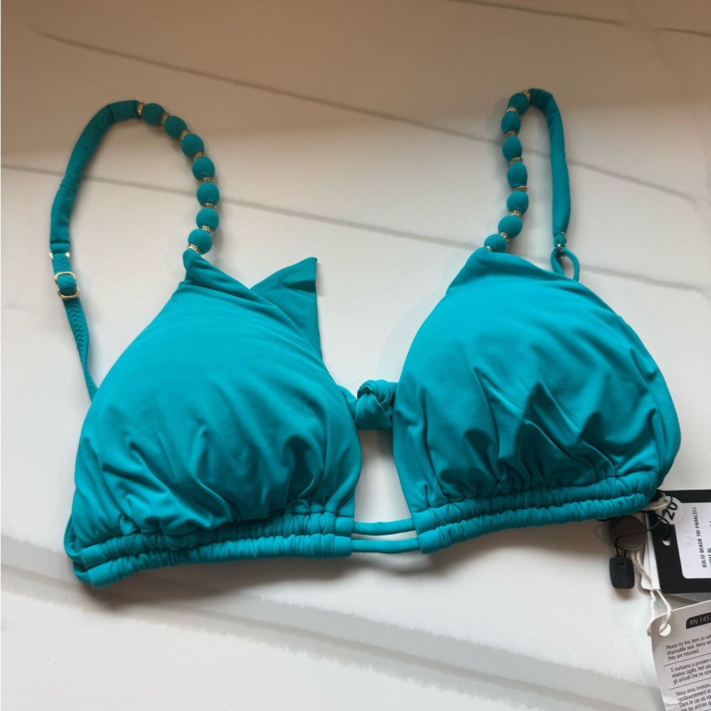 Vix Blue Bikini Swim Top with Adjustable Straps